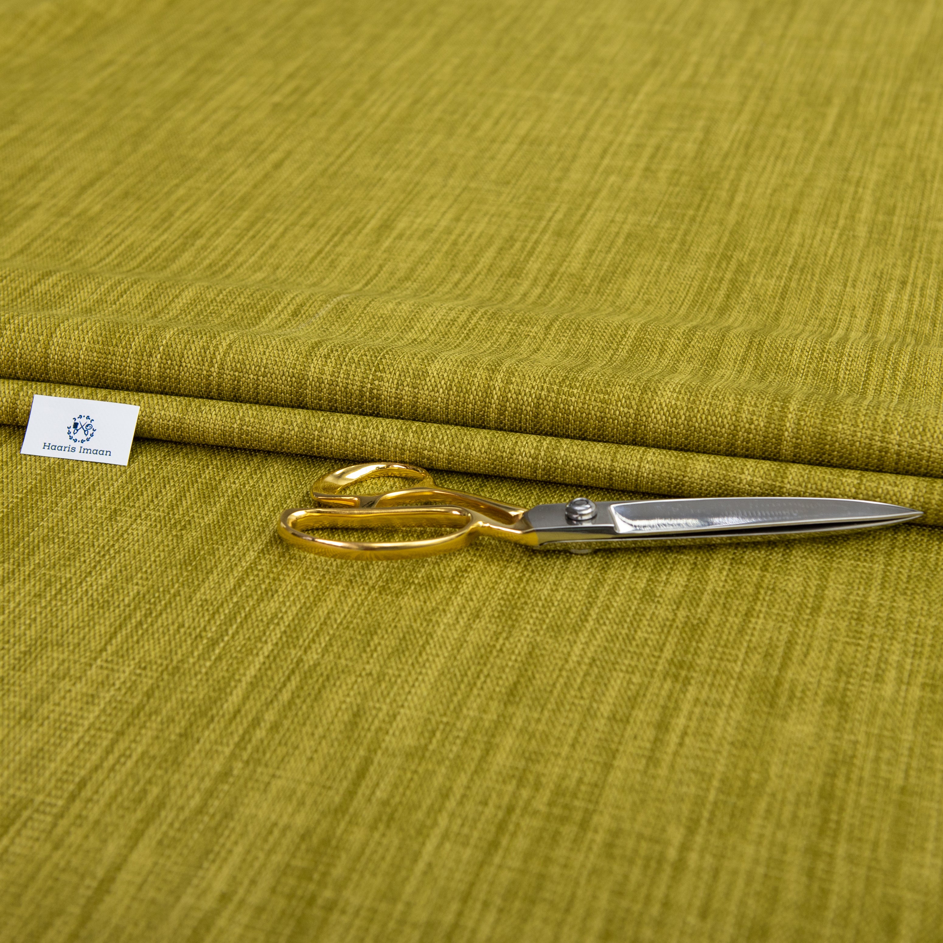 Palma Chenille Upholstery Fabric by The Metre - Green
