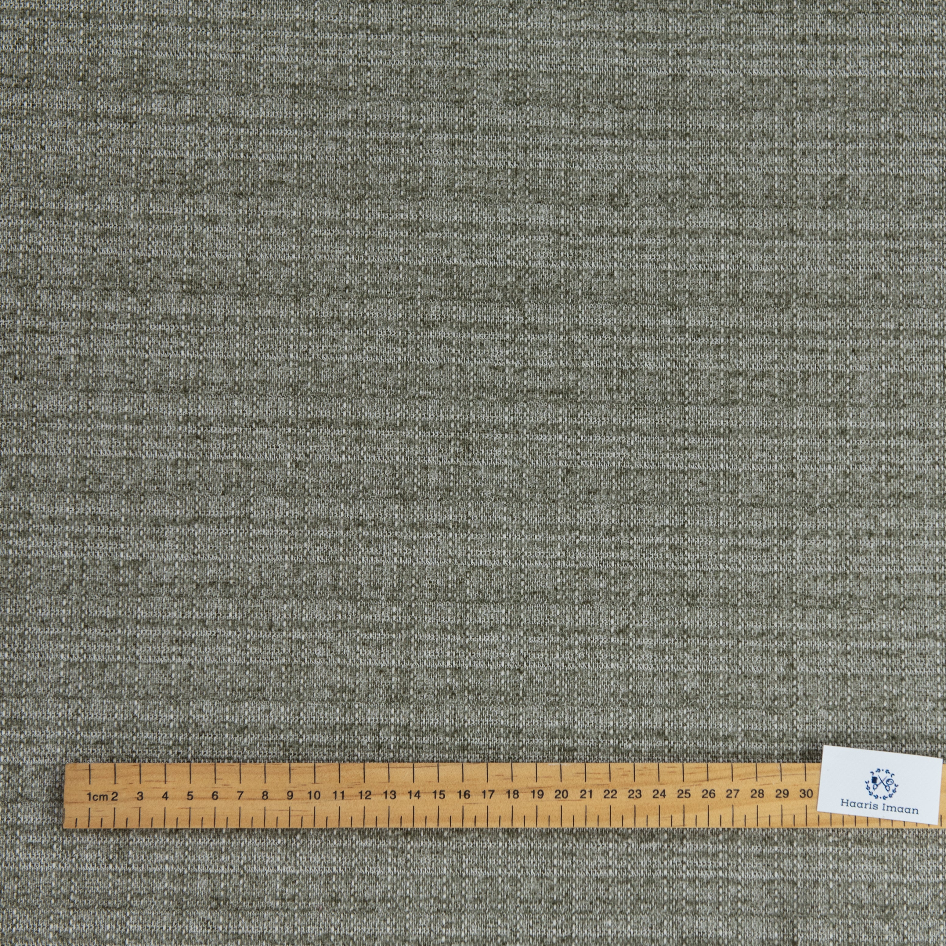 Porto Chenille Upholstery Fabric by The Metre - Grey/Green