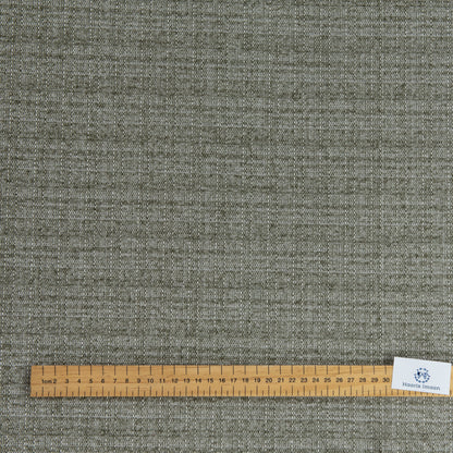 Porto Chenille Upholstery Fabric by The Metre - Grey/Green