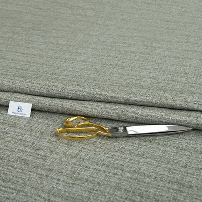 Porto Chenille Upholstery Fabric by The Metre - Grey/Green