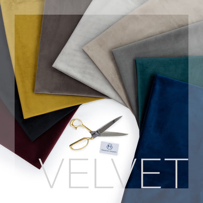 Plain Plush Upholstery Velvet Fabric By The Metre