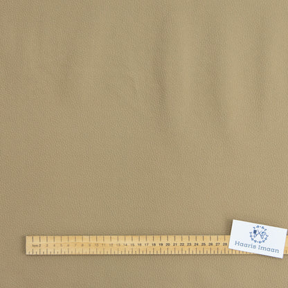 Matte Faux Leatherette, Grained Leathercloth - Beige