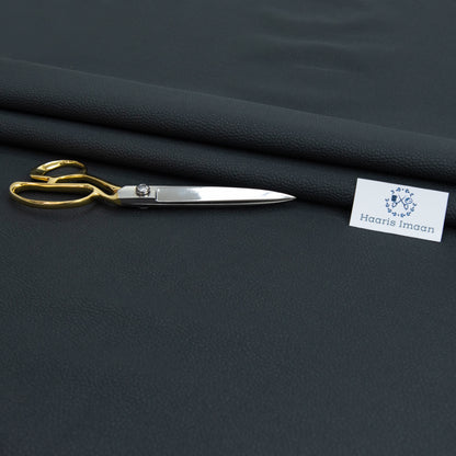 Matte Faux Leatherette, Grained Leathercloth - Black