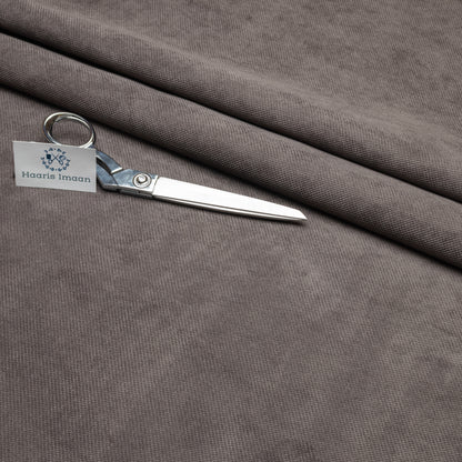 Soft Graphite Grey Velvet Like Chenille Upholstery Fabric by The Metre