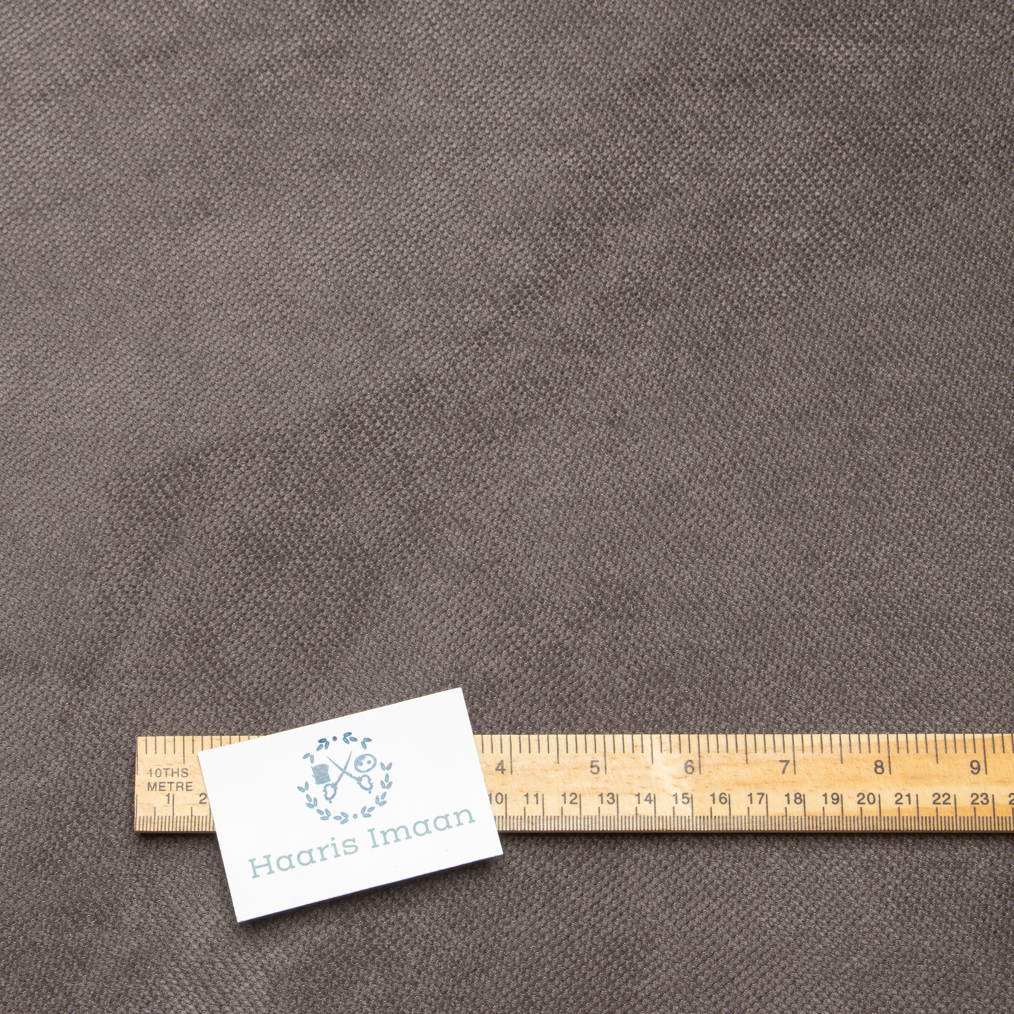 Soft Graphite Grey Velvet Like Chenille Upholstery Fabric by The Metre