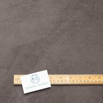 Soft Graphite Grey Velvet Like Chenille Upholstery Fabric by The Metre