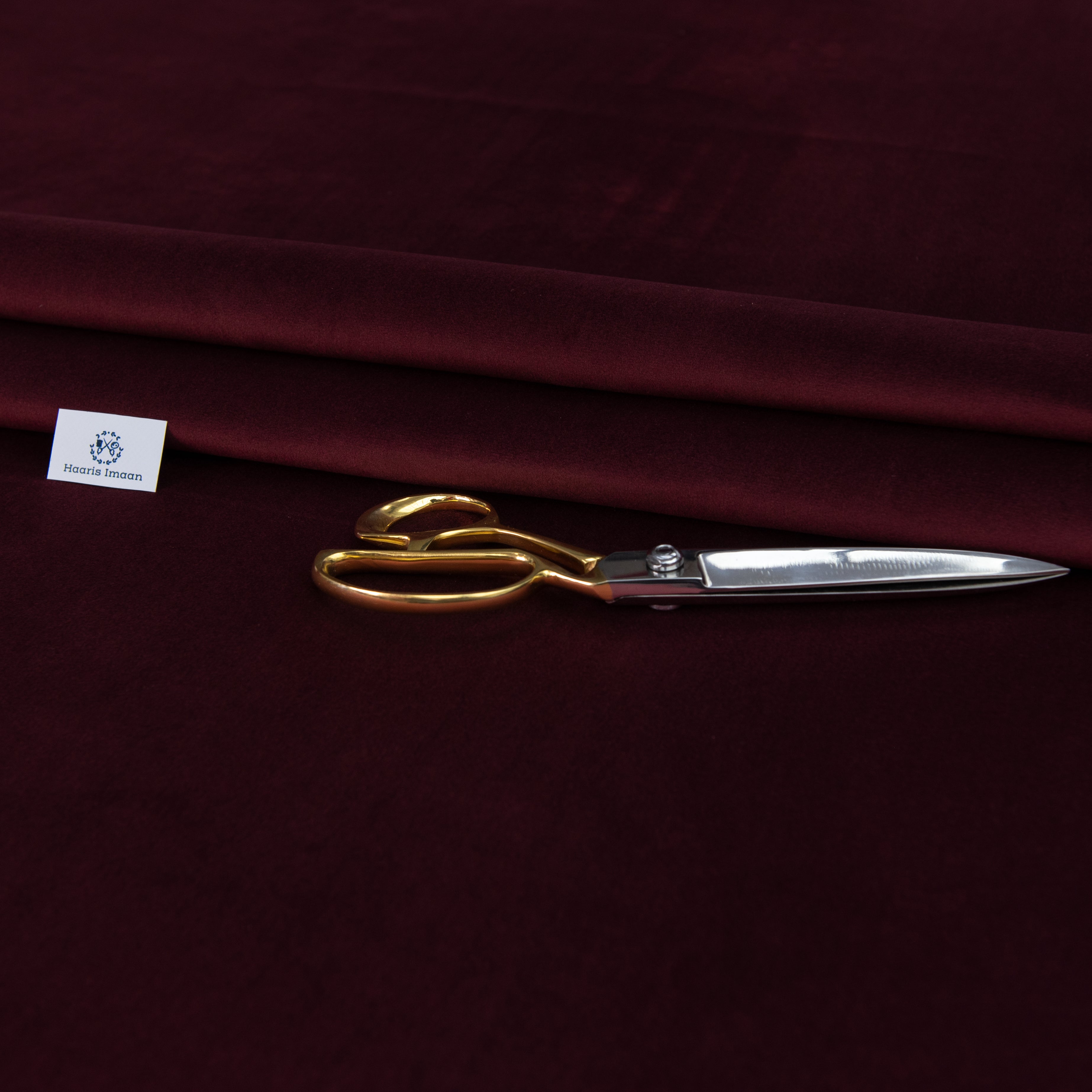 Alexia Plush Velvet Upholstery Fabric in Burgundy