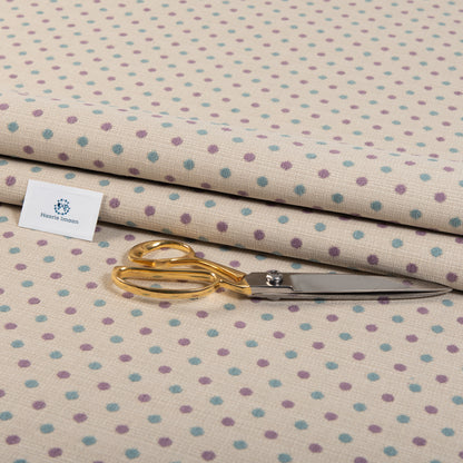 Polka Dot Chenille Upholstery Fabric by The Metre